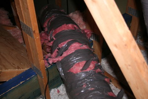 damaged heating duct