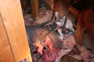 major attic damage
