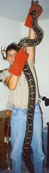 Brad with a HUGE Snake
